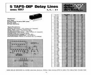 1517 SERIES 5 TAPS-DIP DELAY LINES.pdf