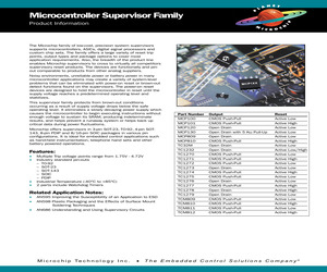 MICROCONTROLLER SUPERVISOR FAMILY SELL SHEET.pdf